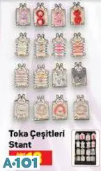 TOKA ÇEŞİTLERİ STANT/ADET
